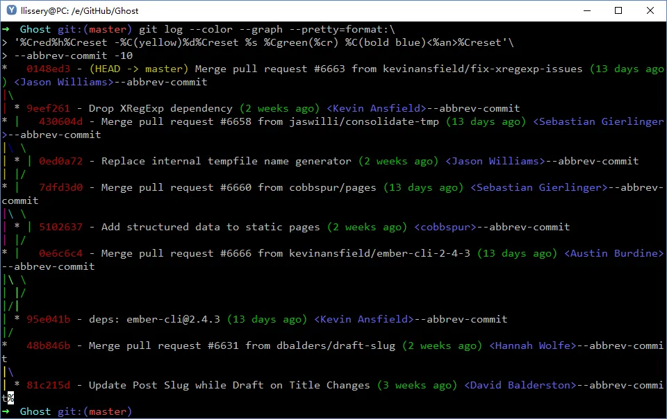 git-log-tree
