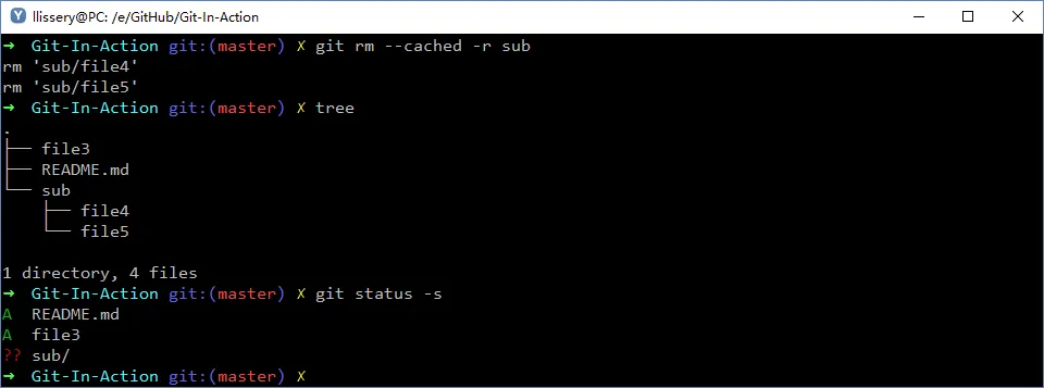 git-rm-cached